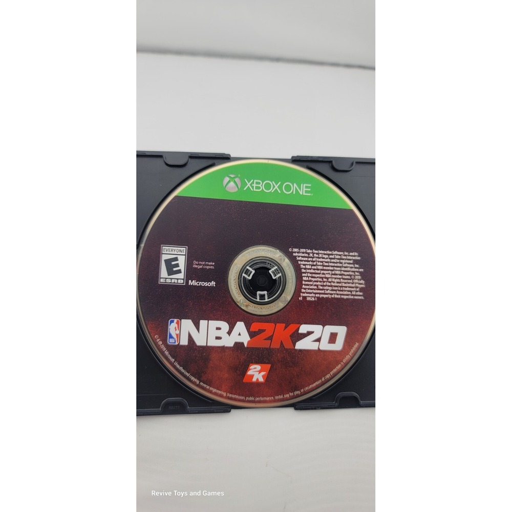 NBA 2K20 (Microsoft Xbox One, 2019) Disc Only Tested and Working Great Condition